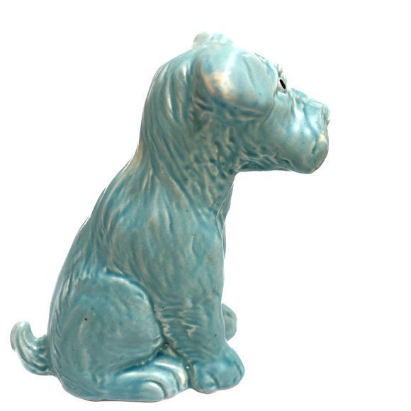 SYLVAC ?? Scottish Terrier Dog Figurine ENGLAND Blue Glaze 6" Tall England Vtg - Picture 3 of 7